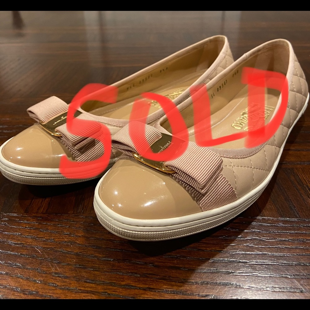 Salvatore Ferragamo Leather Slip-on Sneaker Flat